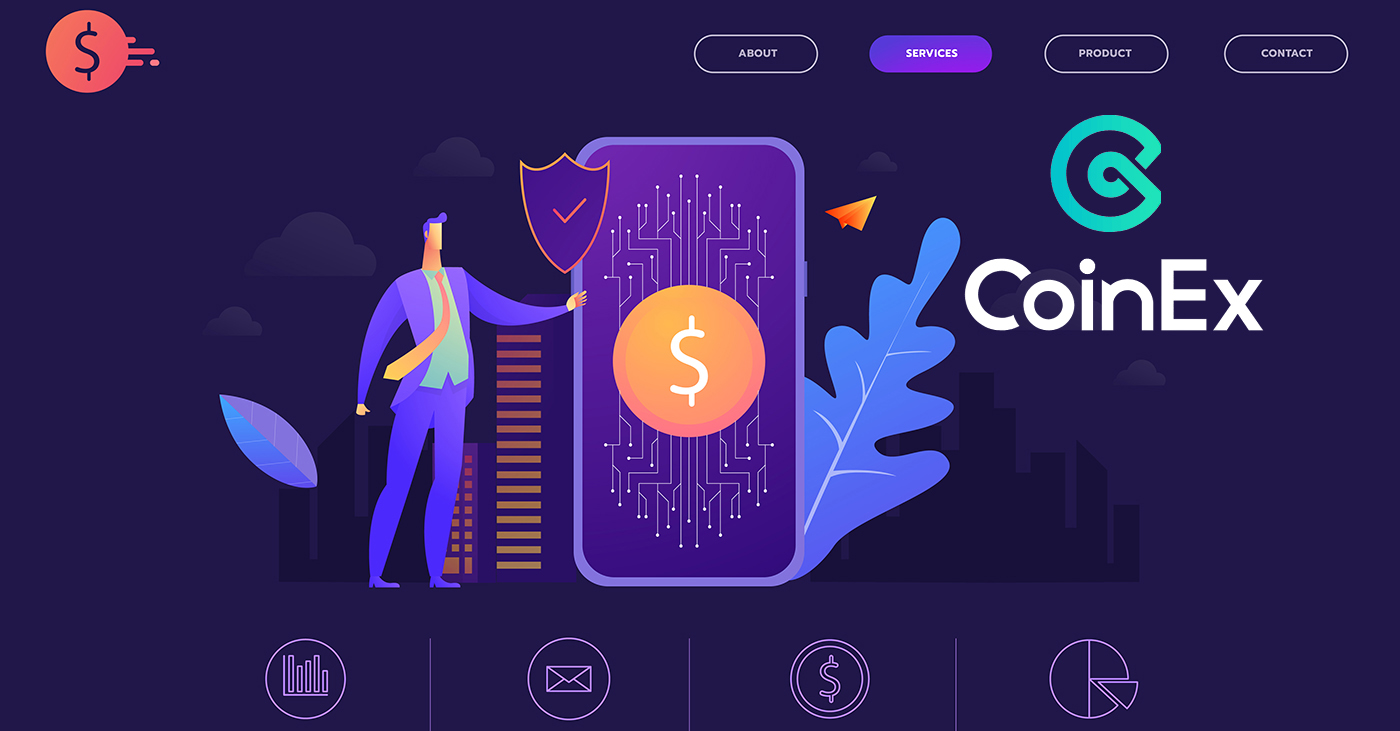 Wéi umellen a Login Kont an CoinEx