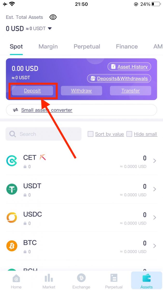 Ki jan yo depoze ak retire nan CoinEx Ki jan yo depoze ak retire nan CoinEx