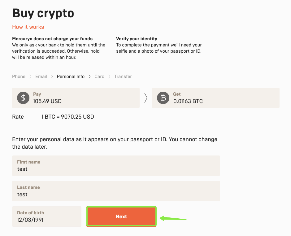 Як набыць Crypto ад Mercuryo ў CoinEx Як набыць Crypto ад Mercuryo ў CoinEx