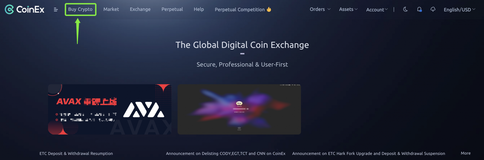 Як набыць Crypto праз Moonpay у CoinEx Як набыць Crypto праз Moonpay у CoinEx