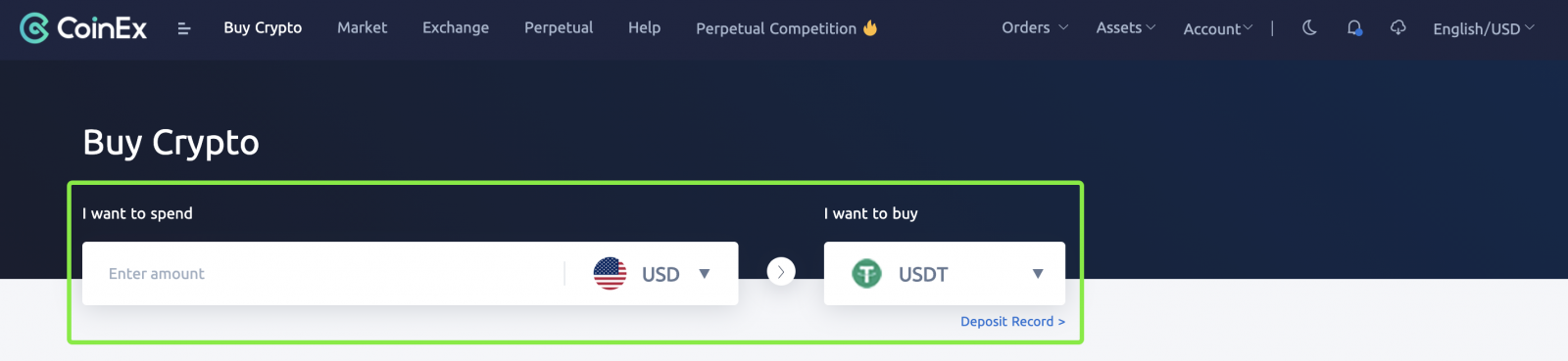 Як набыць Crypto праз Moonpay у CoinEx Як набыць Crypto праз Moonpay у CoinEx