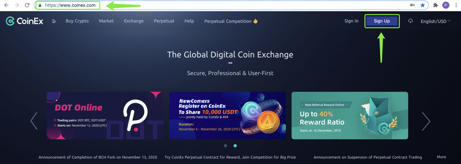 วิธีลงทะเบียนและถอนเงินใน CoinEx วิธีลงทะเบียนและถอนเงินใน CoinEx