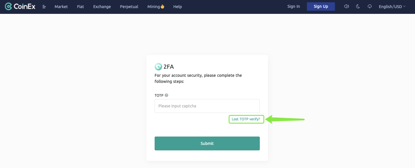 CoinExте TOTP аутентификациясын кантип кайра коюу/өзгөртүү керек CoinExте TOTP аутентификациясын кантип кайра коюу/өзгөртүү керек