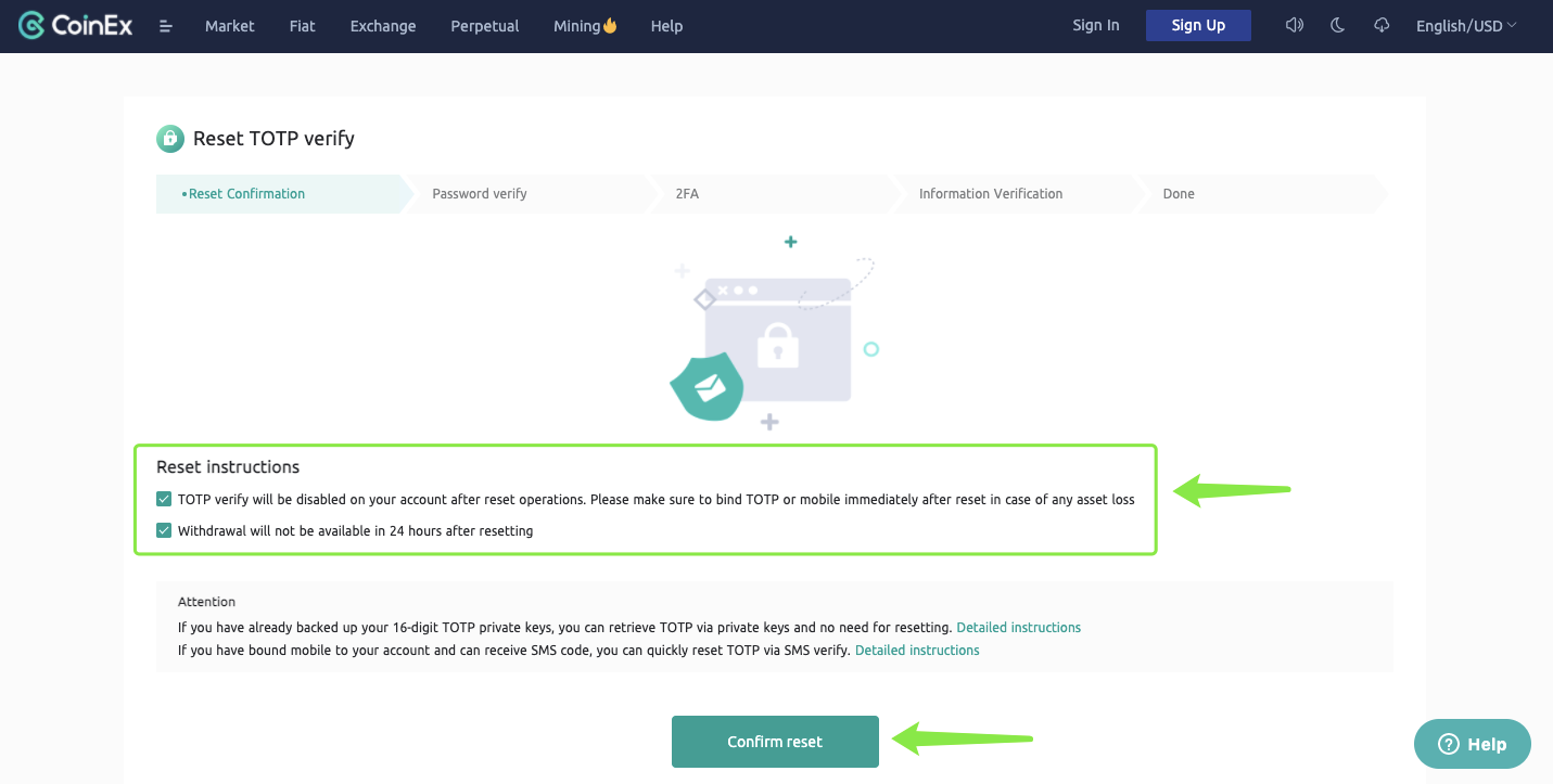 CoinExте TOTP аутентификациясын кантип кайра коюу/өзгөртүү керек CoinExте TOTP аутентификациясын кантип кайра коюу/өзгөртүү керек