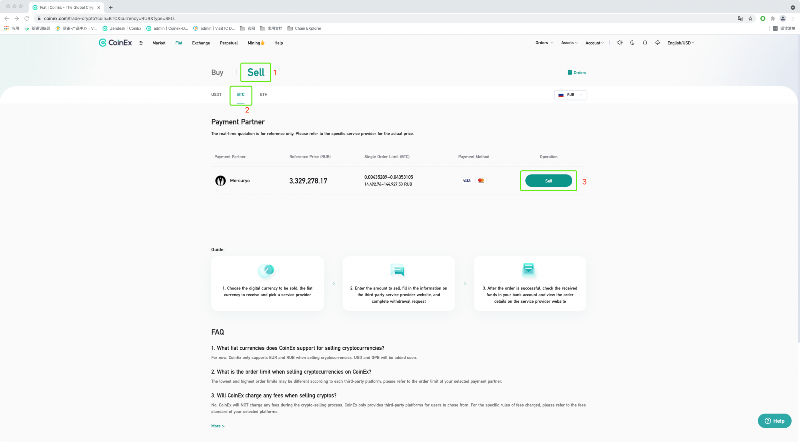 Nigute Kugurisha Crypto na Mercuryo muri CoinEx Nigute Kugurisha Crypto na Mercuryo muri CoinEx