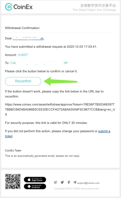 Ki jan yo konekte ak retire nan CoinEx